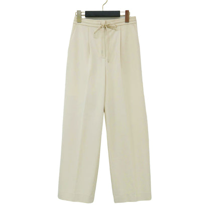 プレシャスモック ドローストリング ストレートパンツ / タックパンツ センタープレス ウエストゴム