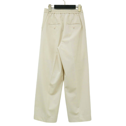 プレシャスモック ドローストリング ストレートパンツ / タックパンツ センタープレス ウエストゴム