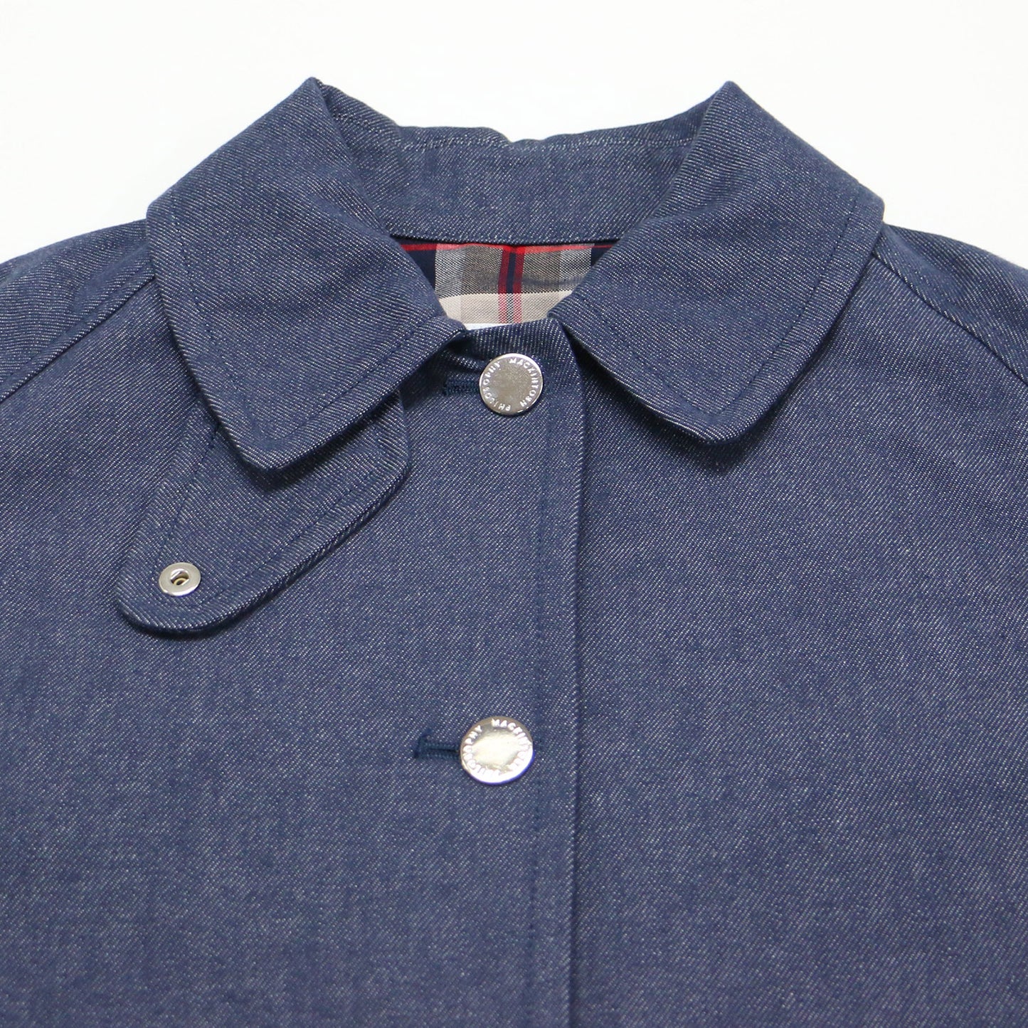 24春夏 ウェルベリー デニム Aライン コート / WELBURY DENIM ステンカラーコート ミドル丈 オーバーサイズ コットン
