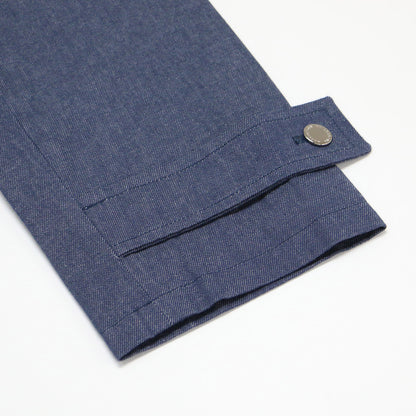24春夏 ウェルベリー デニム Aライン コート / WELBURY DENIM ステンカラーコート ミドル丈 オーバーサイズ コットン