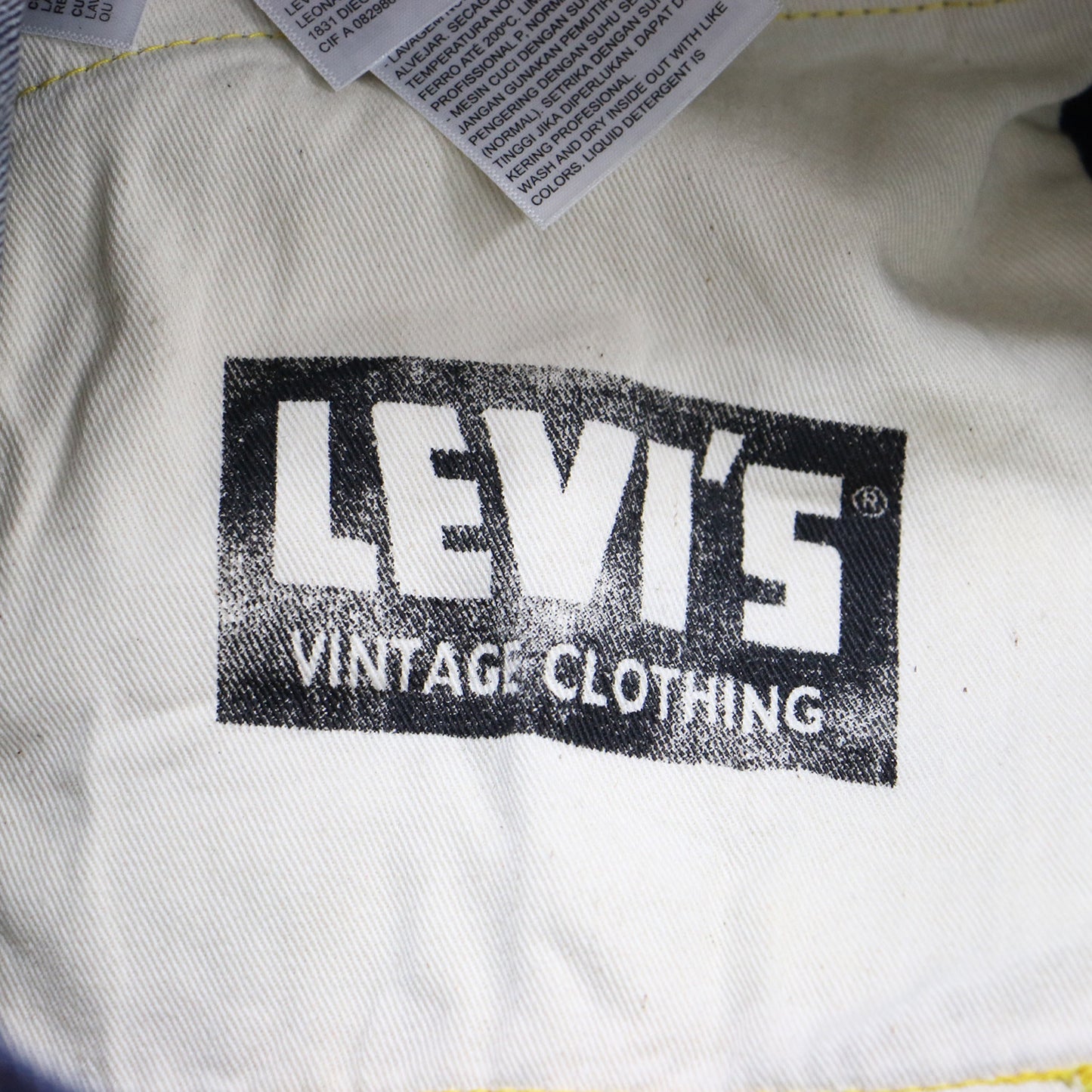 デニム パンツ / 1950s 701 Jeans Rigid 50701-0008 セルビッジ ストレート 5ポケット ハイウエスト コットン