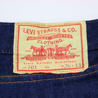 デニム パンツ / 1950s 701 Jeans Rigid 50701-0008 セルビッジ ストレート 5ポケット ハイウエスト コットン