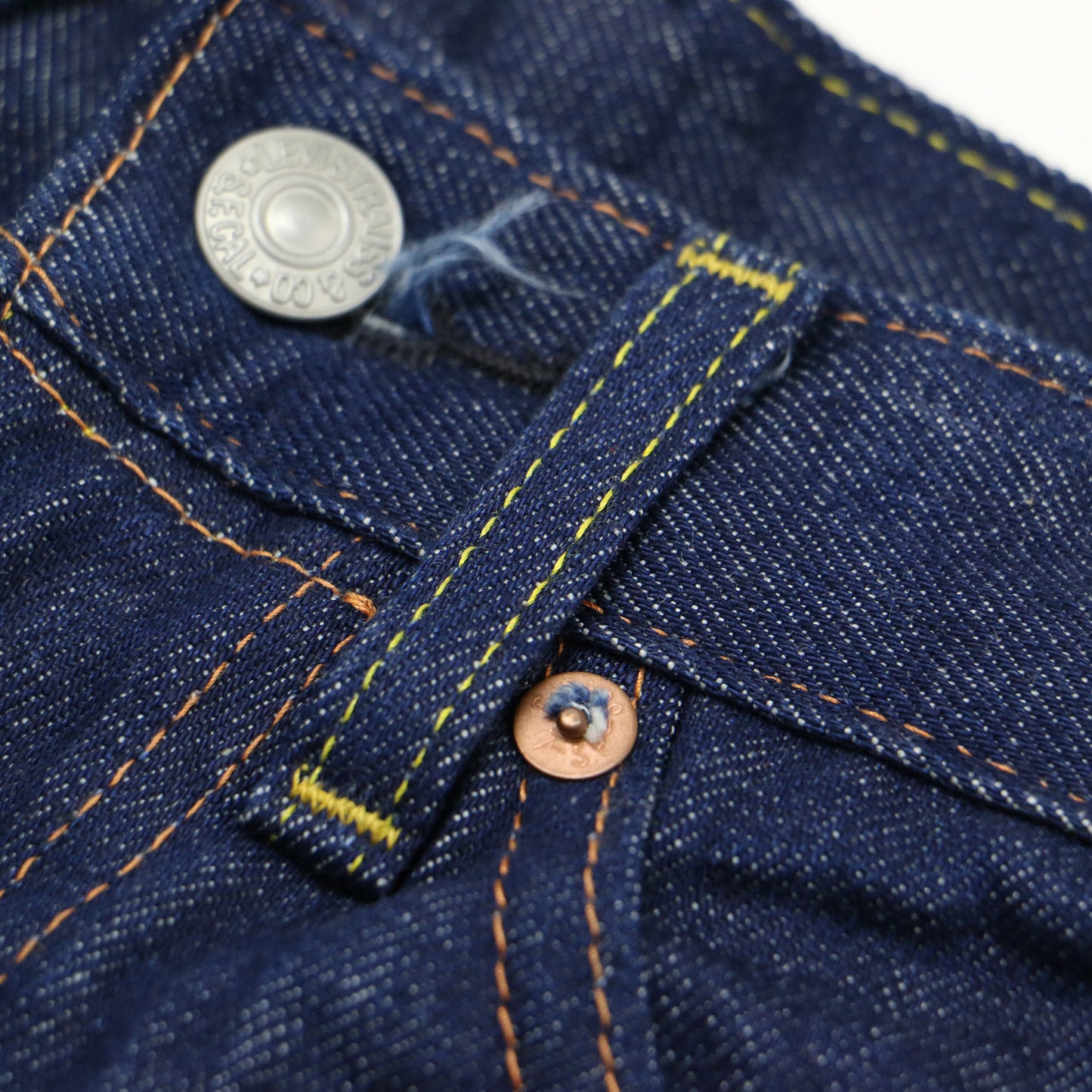 デニム パンツ / 1950s 701 Jeans Rigid 50701-0008 セルビッジ ストレート 5ポケット ハイウエスト コットン