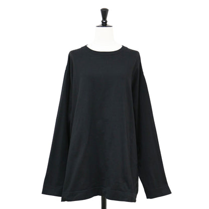 オーバーシルエット ロングスリーブ Tシャツ / OVER SILHOUETTE カットソー クルーネック 長袖 コットン