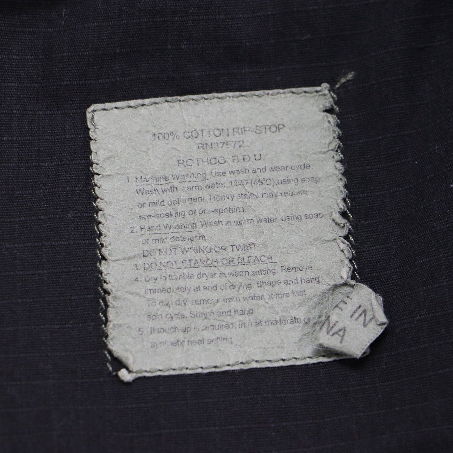 BDU シャツ ジャケット / ブルゾン ミリタリー リップストップ コットン