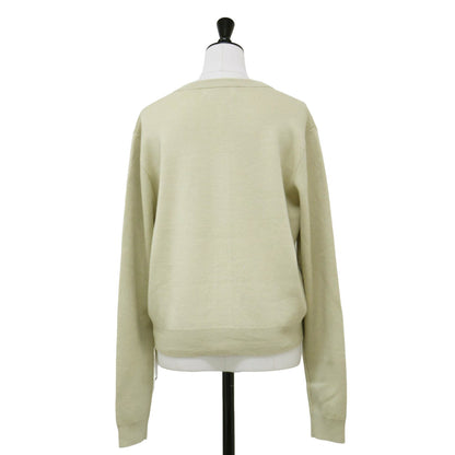 コットン カシミヤ クルーネック カーディガン / ニット 長袖 コンパクト 定番