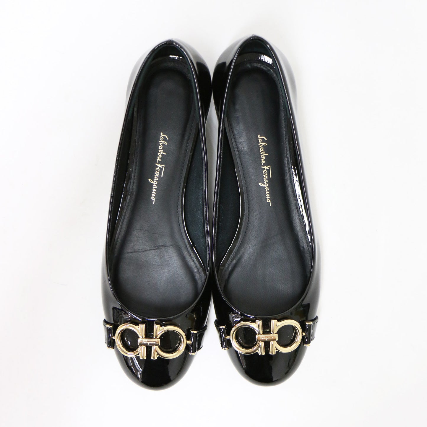 エナメル フラット パンプス / GARDA 10 ガンチーニ ラウンドトゥ ローヒール