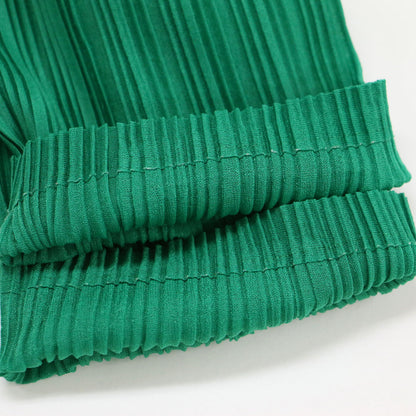 タートルネック プリーツ トップス PP23-FK373 / カットソー 長袖