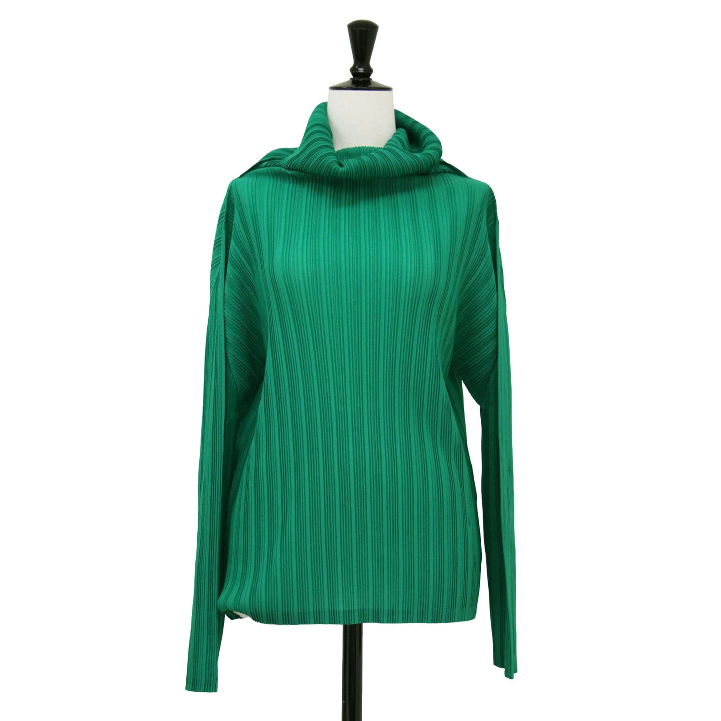 タートルネック プリーツ トップス PP23-FK373 / カットソー 長袖