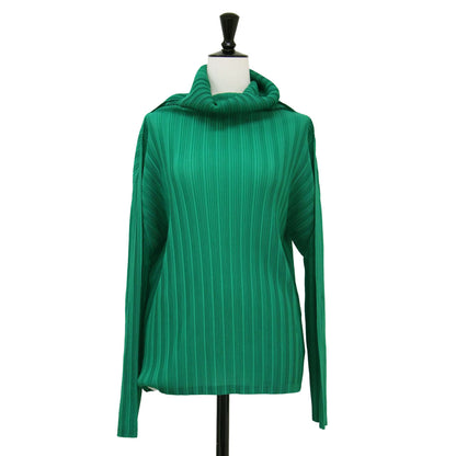 タートルネック プリーツ トップス PP23-FK373 / カットソー 長袖