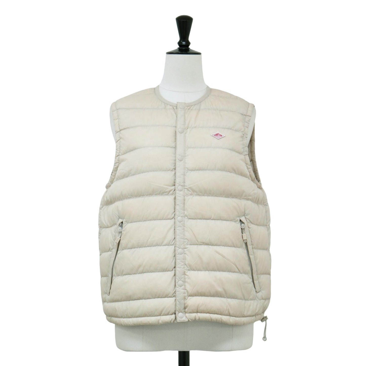 クルーネック インナー ダウン ベスト / CREWNECK INNER DOWN VEST マット ロゴ ナイロン