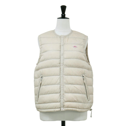 クルーネック インナー ダウン ベスト / CREWNECK INNER DOWN VEST マット ロゴ ナイロン