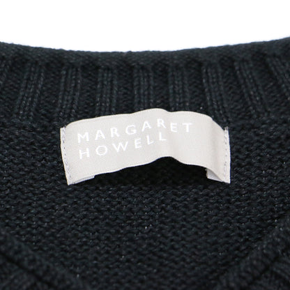 ニット ベスト / Vネック リネン コットン シルク