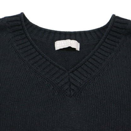 ニット ベスト / Vネック リネン コットン シルク