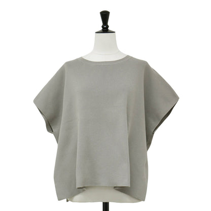 ソウバリ ニット ベスト / プルオーバー クルーネック フレンチスリーブ