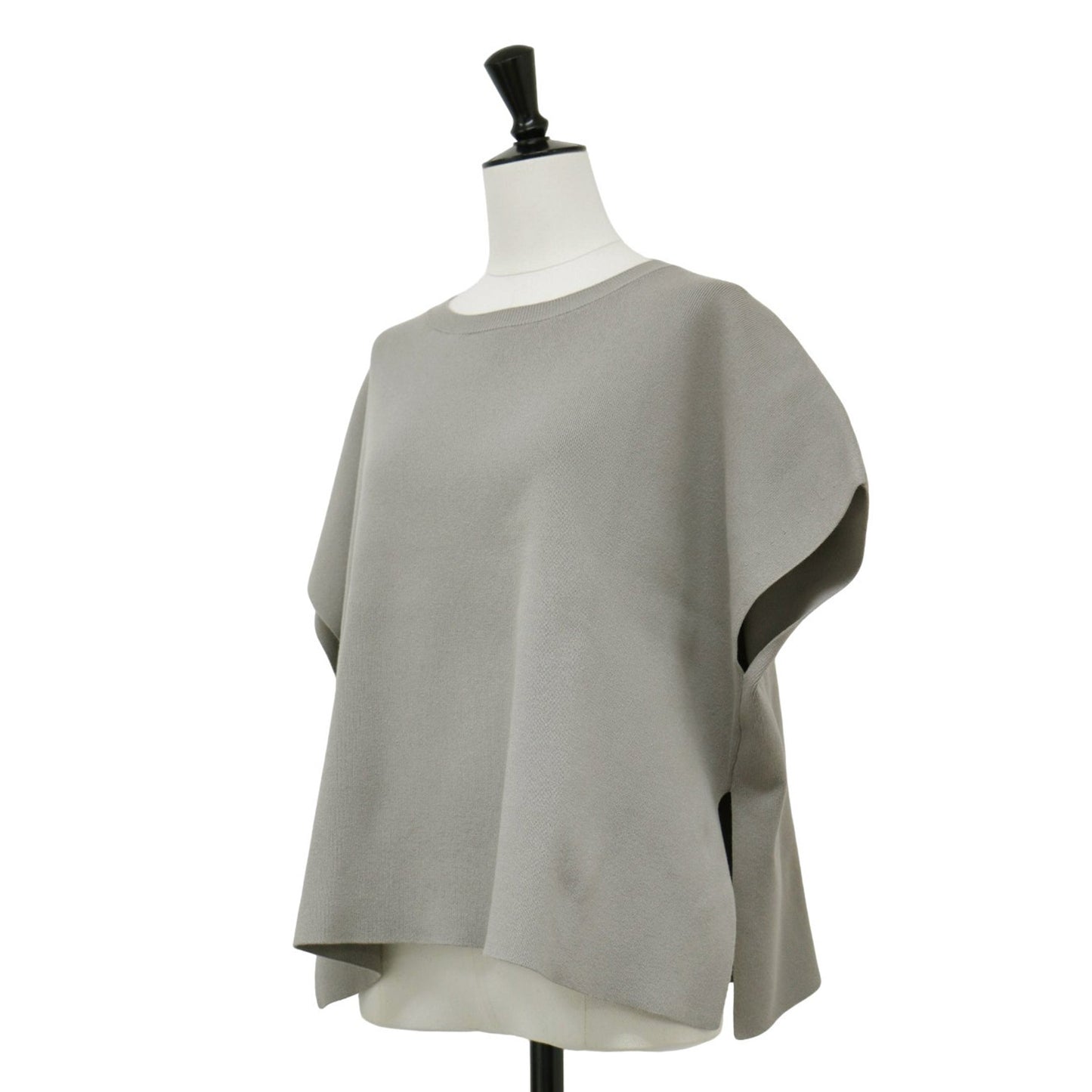 ソウバリ ニット ベスト / プルオーバー クルーネック フレンチスリーブ