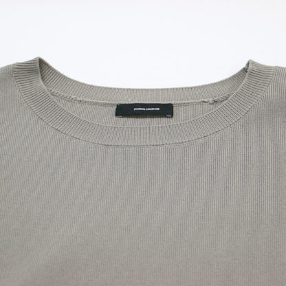 ソウバリ ニット ベスト / プルオーバー クルーネック フレンチスリーブ