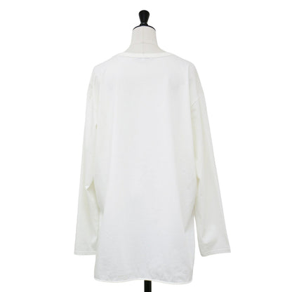 25春夏 コットン ベアジャージー ロング Tシャツ / カットソー クルーネック 長袖 無地 シャツテール