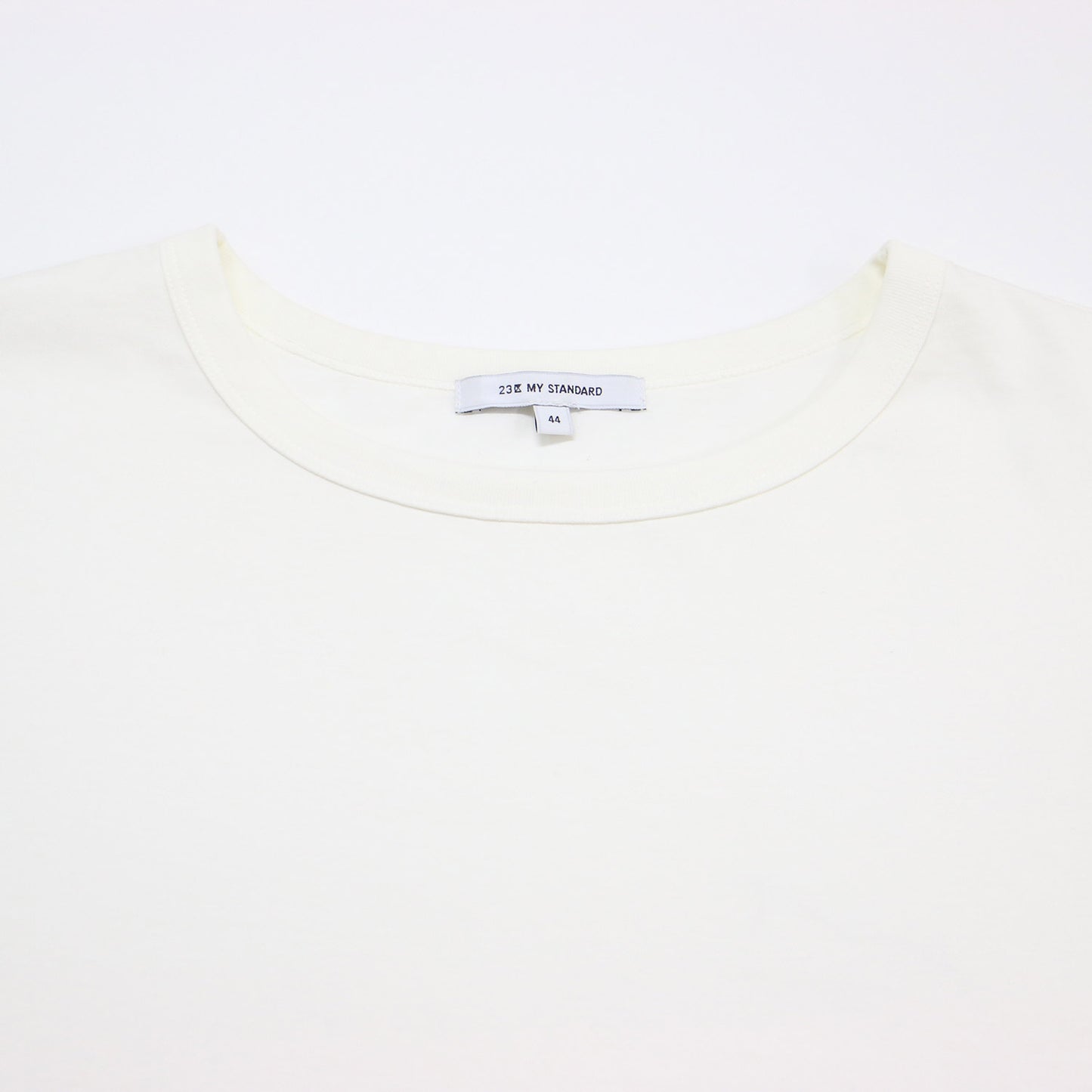 25春夏 コットン ベアジャージー ロング Tシャツ / カットソー クルーネック 長袖 無地 シャツテール