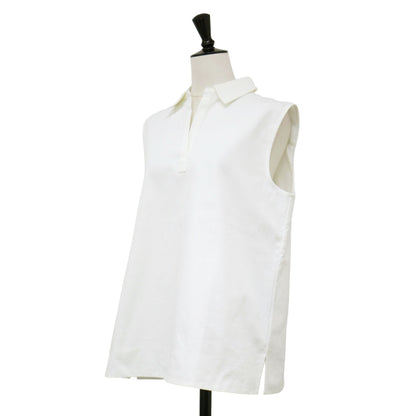 ノースリーブ ポロシャツ / Cotton ST Pique SL Polo Shell B. プルオーバー スキッパーネック ストレッチ コットン