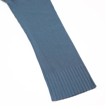 リブ プルオーバー ニット / MULTI.RIB OTTA Vネック 長袖 9分丈 レーヨン