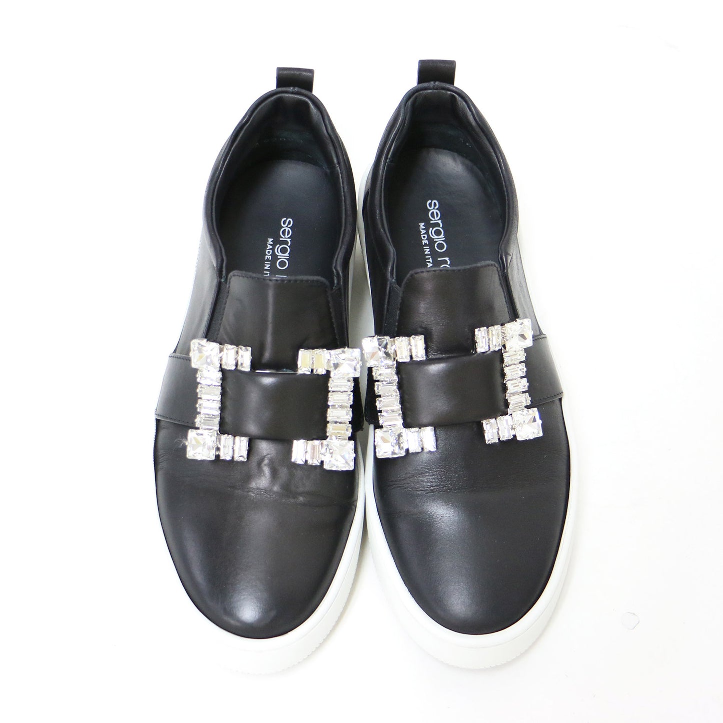 クリスタルバックル スリッポン / Twenty Sport スニーカー ビジュー レザー 本革 牛革