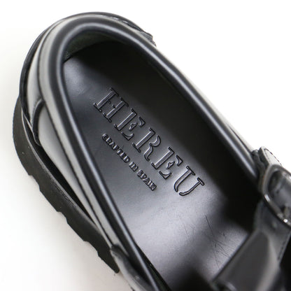 アルバー スポーツ Tバー ローファー / ALBER SPORT モカシン トレッドソール カーフレザー 牛革