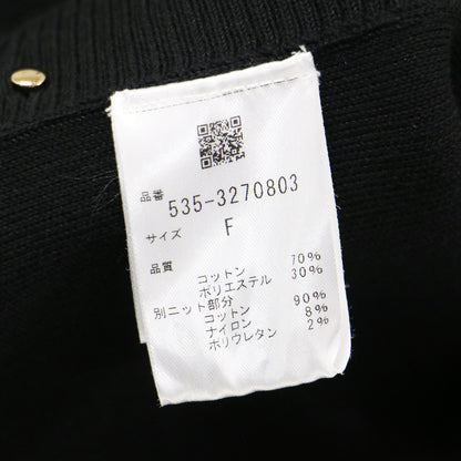 23秋冬 サイドジップ メタルボタン カーディガン / Side Zip Painted Metal Button Cardigan ニット 長袖 Vネック オーバーサイズ コットン