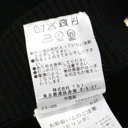 23秋冬 サイドジップ メタルボタン カーディガン / Side Zip Painted Metal Button Cardigan ニット 長袖 Vネック オーバーサイズ コットン