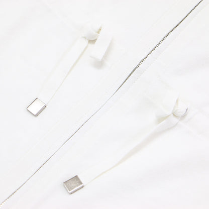 22春夏 オーパスフォンズ フーディ ジップアップパーカー / Opus Fons ニット 長袖 Vネック ワイド コットン