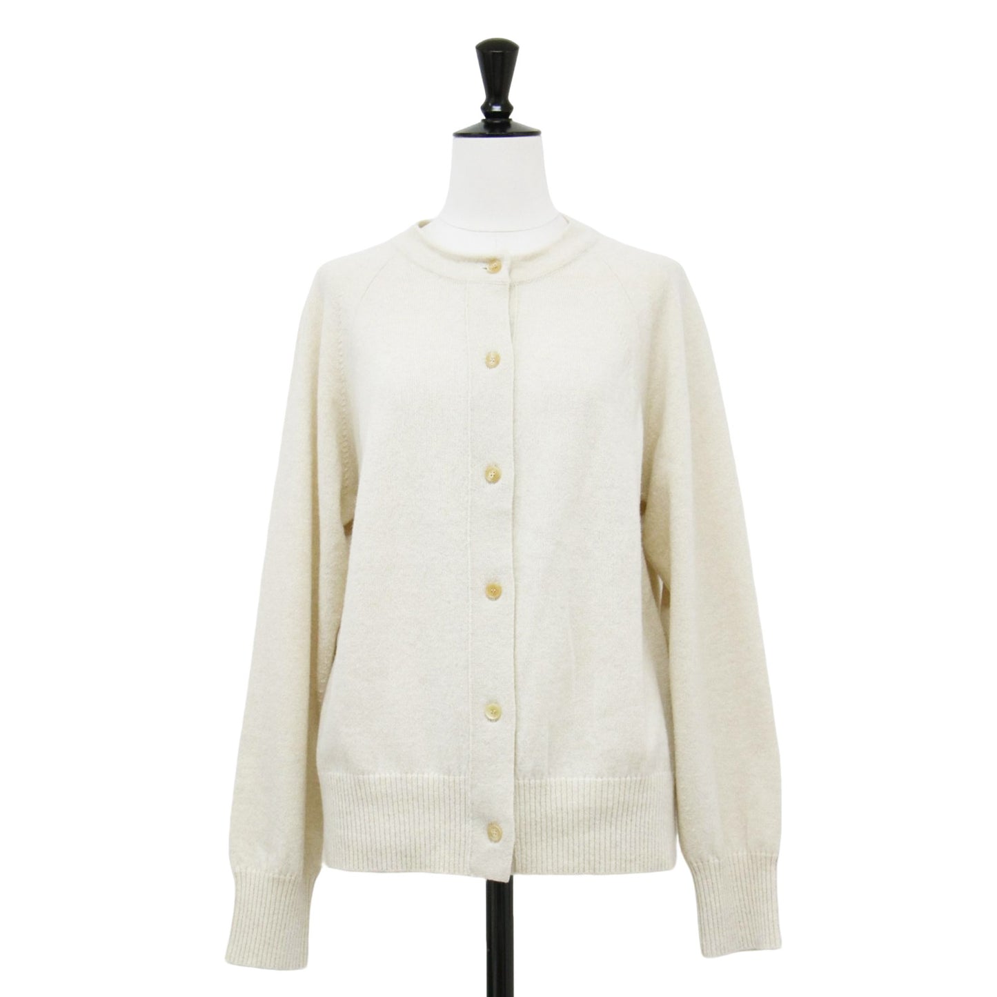 22秋冬 ビックカラー フリル 2WAY カーディガン / ニット 長袖 クルーネック ワイドスリーブ ハイゲージ ウール カシミヤ