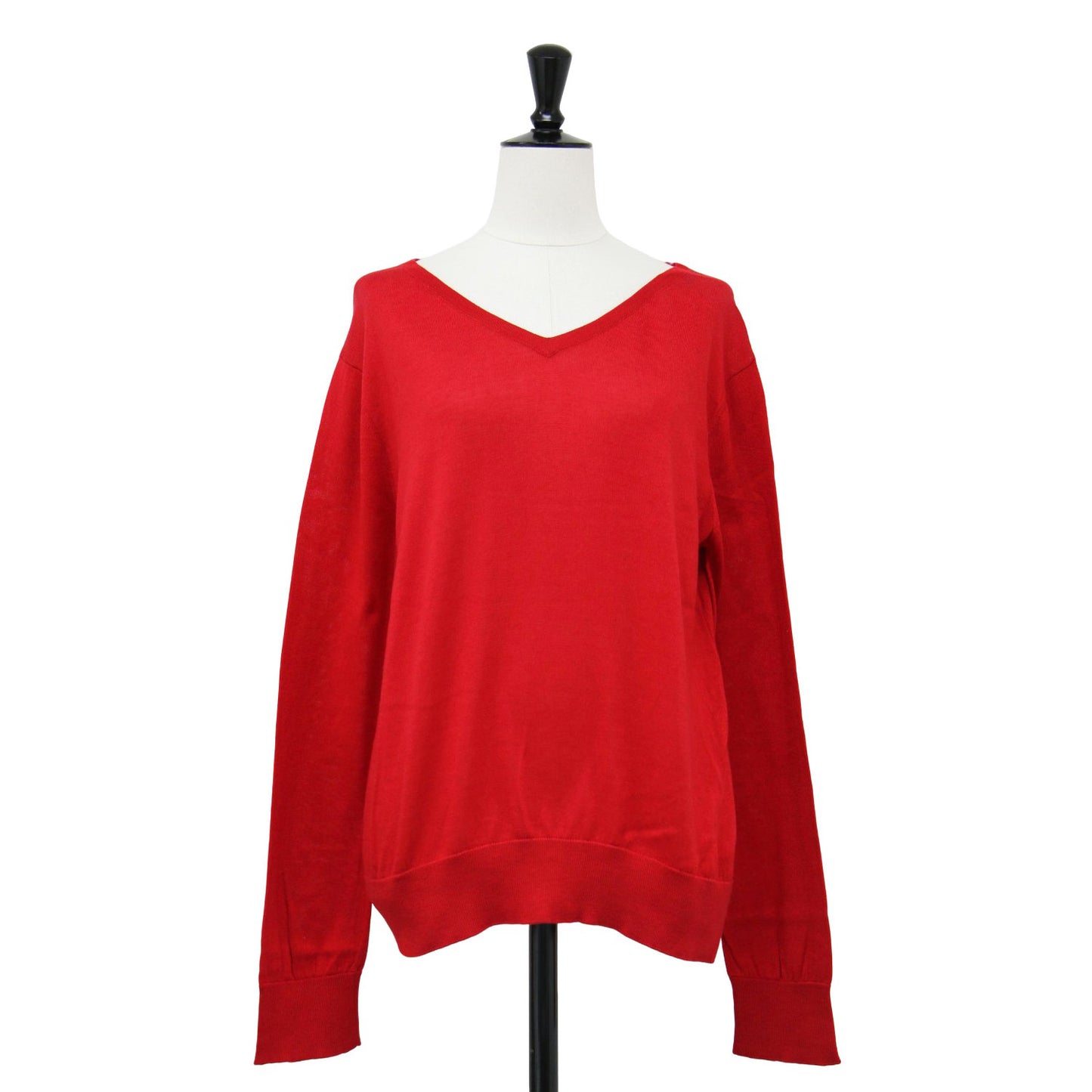 24春夏 ポワンディロニー Vネック プルオーバー / LZ46 PULLOVER ニット 長袖 ロゴ コットン