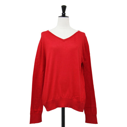 24春夏 ポワンディロニー Vネック プルオーバー / LZ46 PULLOVER ニット 長袖 ロゴ コットン