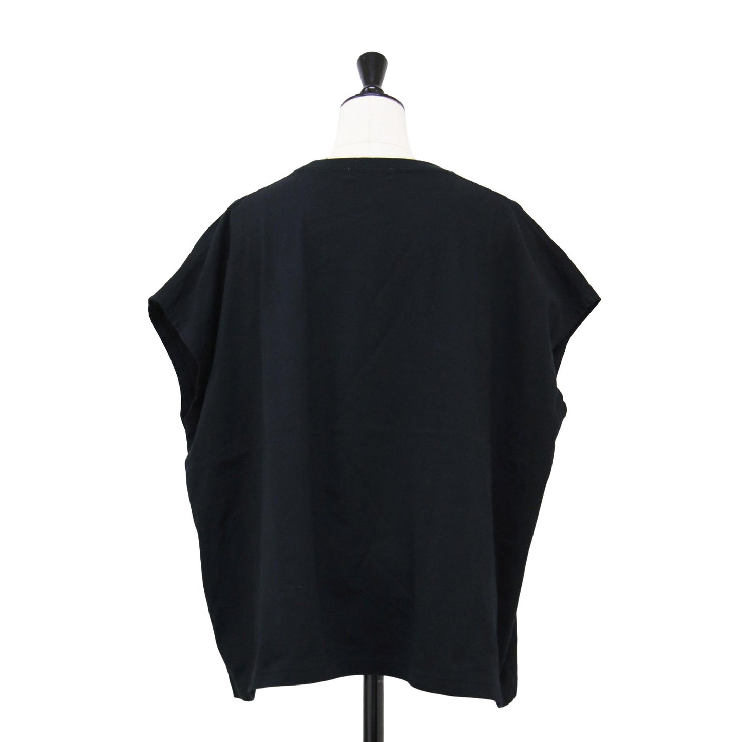 ドットプリント カットソー / Tシャツ フレンチスリーブ ワイド ボックス 箔 コットン