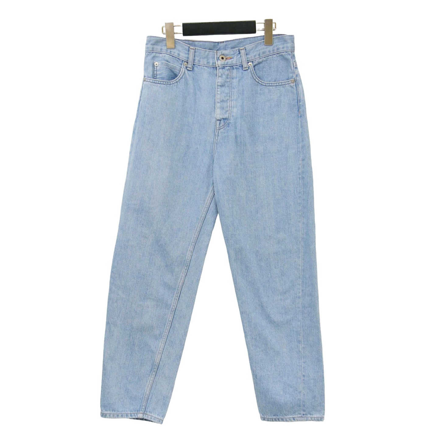 23秋冬 セルヴィッチ デニム テーパード パンツ / ハイウエスト 5ポケット コットン