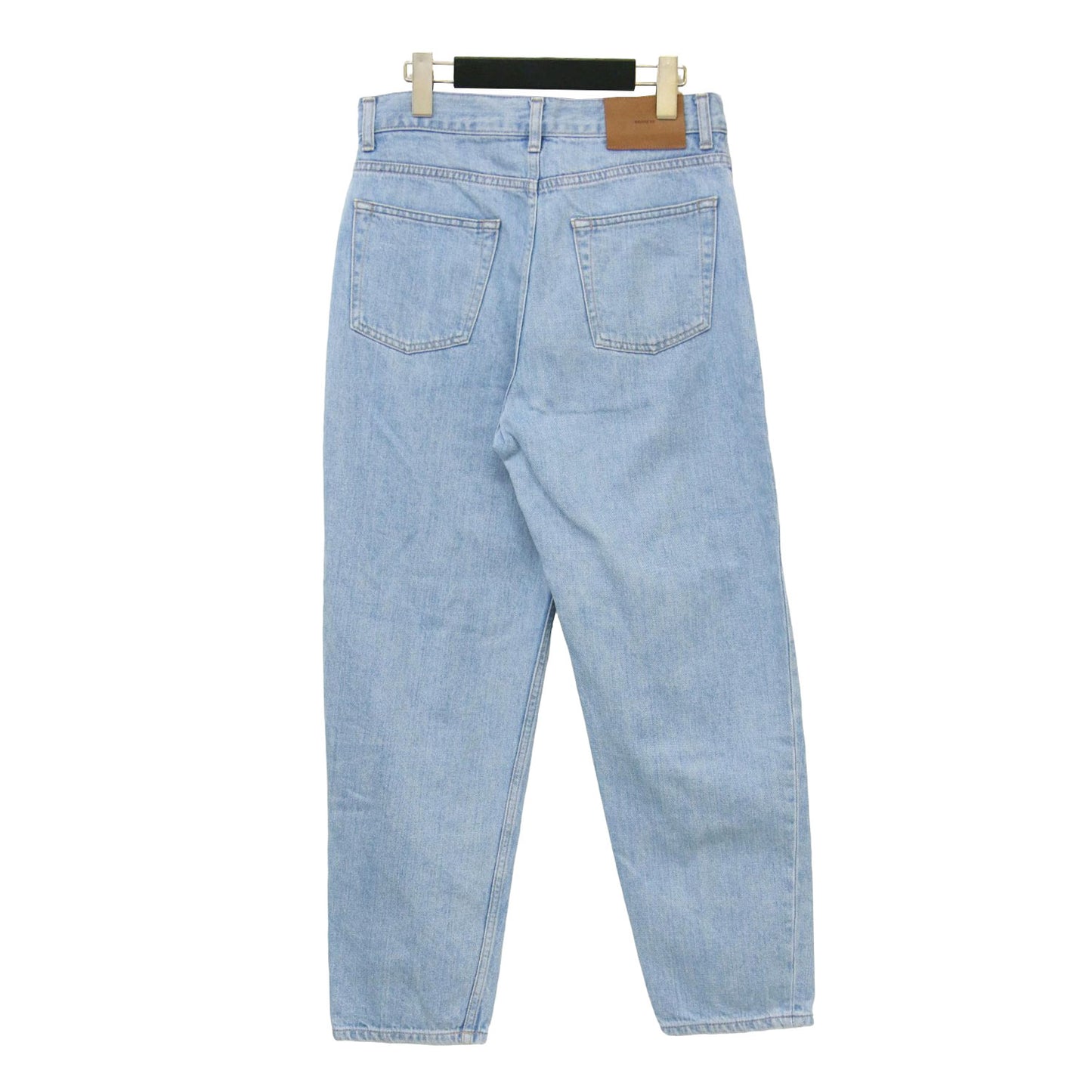 23秋冬 セルヴィッチ デニム テーパード パンツ / ハイウエスト 5ポケット コットン