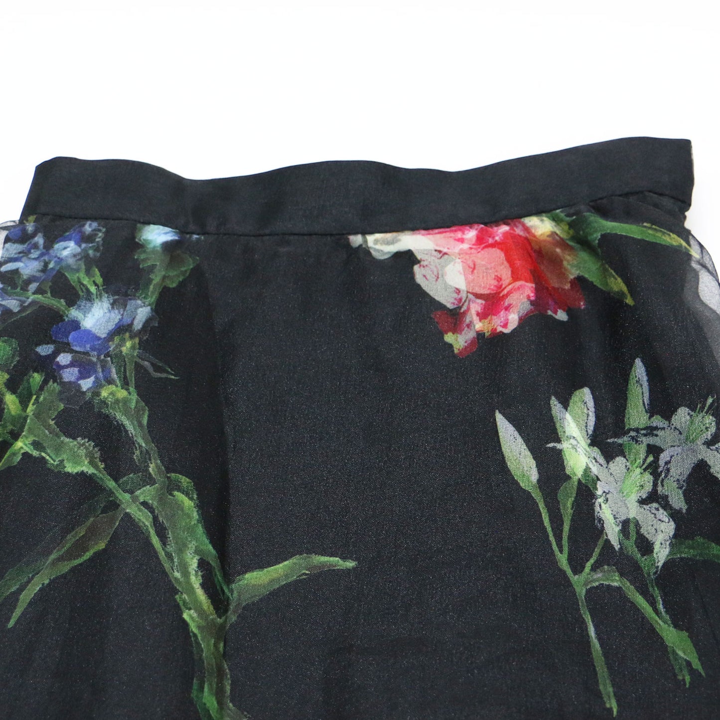 × STUDIOUS 別注 ソフィア オーガンジー レイヤード スカート / SOFIA ORGANZA LAYERED SKIRT ロングスカート ウエストゴム フラワープリント 花柄 プリーツ