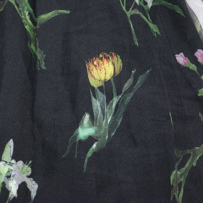 × STUDIOUS 別注 ソフィア オーガンジー レイヤード スカート / SOFIA ORGANZA LAYERED SKIRT ロングスカート ウエストゴム フラワープリント 花柄 プリーツ