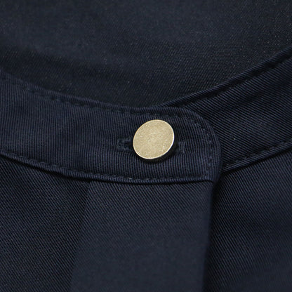 スタンドカラー ティアード ブラウス / シャツ 長袖 バンドカラー ペプラム フレア タック