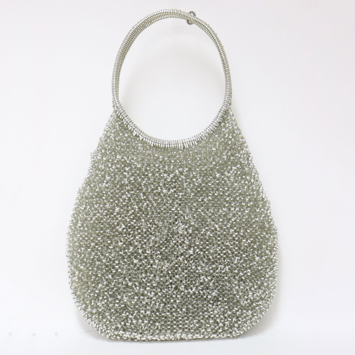 スタンダード ラウンド 縦型 ワイヤーバッグ / ドロップ型 サークルハンドル PVC