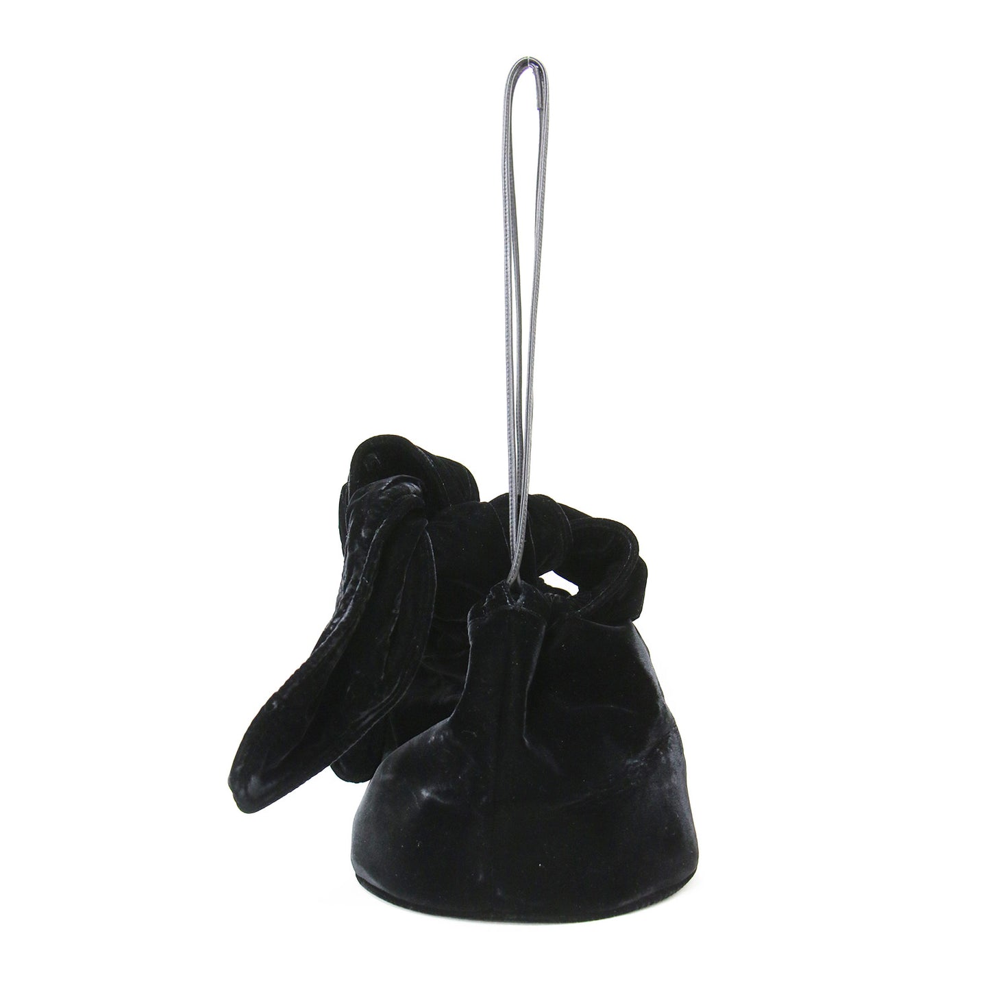 ベロア 巾着 バッグ / ハンドバッグ 肩掛け 2WAY