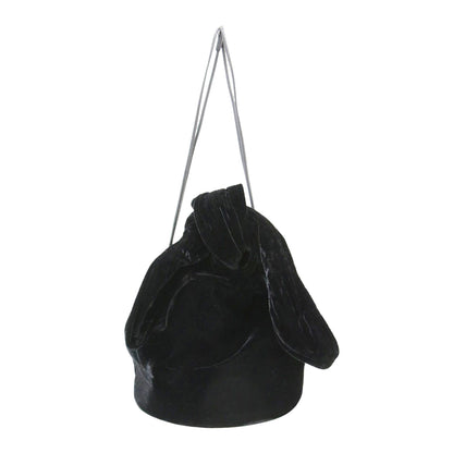 ベロア 巾着 バッグ / ハンドバッグ 肩掛け 2WAY