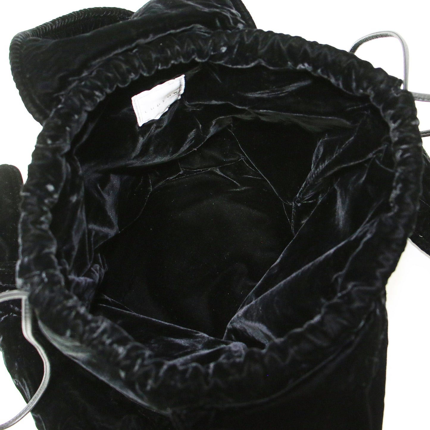 ベロア 巾着 バッグ / ハンドバッグ 肩掛け 2WAY