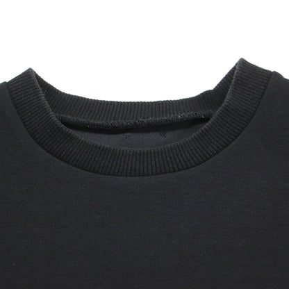 24秋冬 ライト ドルマン プルオーバー / スウェット 長袖 クルーネック ワイド ダンボール ヘムラウンド