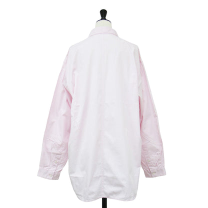 24春夏 ギザ コットン ウォッシュド シャツ / GIZA BROAD レギュラーカラー 長袖 オーバーサイズ