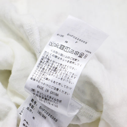 22春夏 トリプルガーゼ 花柄 ロングスリーブ ティアード ワンピース / ルームウェア 長袖 ロング丈 フリル Vネック コットン