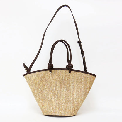 24春夏 異素材 コンビ トートバッグ / MANON ETE TOTE BAG ショルダー 2WAY 肩掛け 斜め掛け