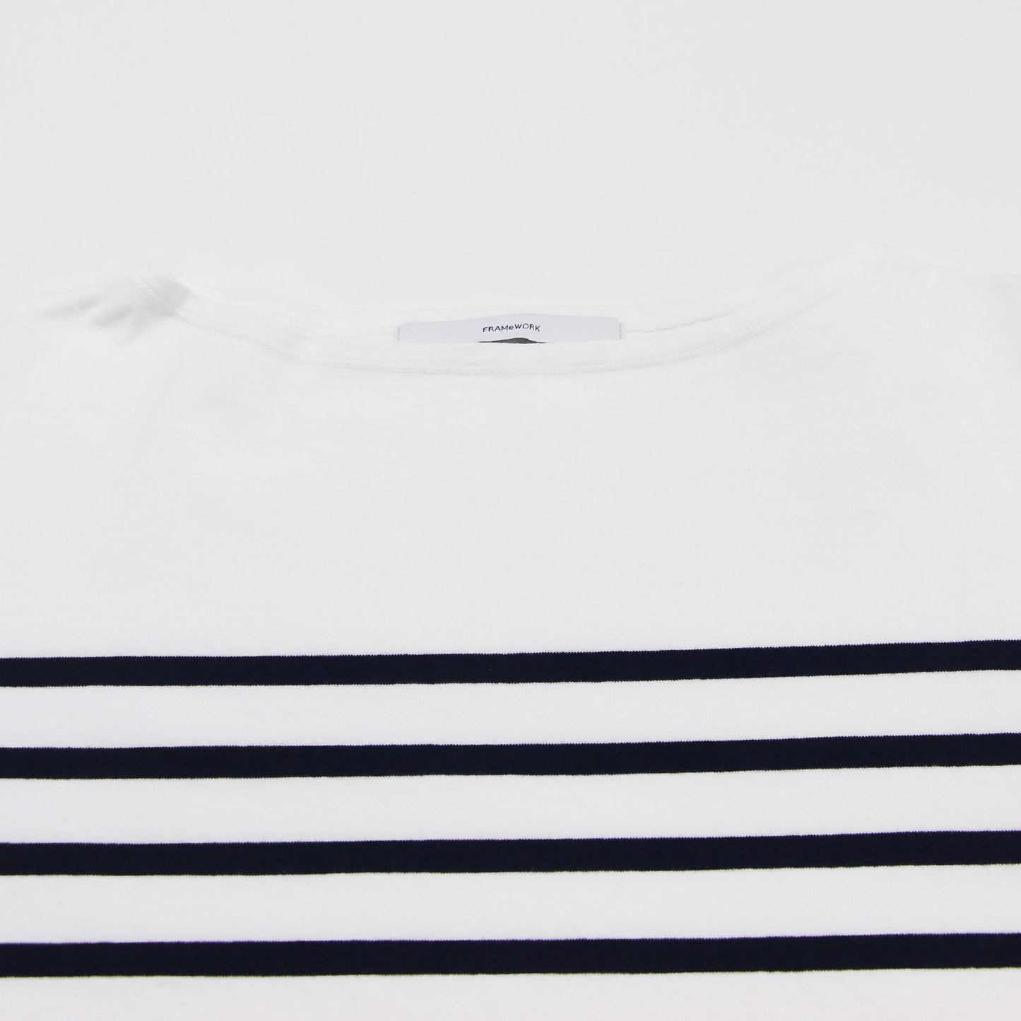 23秋冬 ボーダー プルオーバー / カットソー 長袖 ボートネック コットン