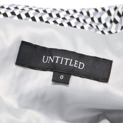 ジオメ柄 マーメイドワンピース / ロング丈 Vネック 長袖 幾何学柄 総柄 プリント リボン ウォッシャブル