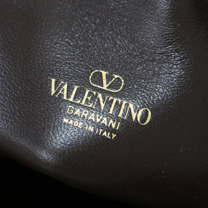 Vロゴ シグネチャー トワル イコノグラフ ミニ バケットバッグ / ドローストリング 2WAY レザー コットン